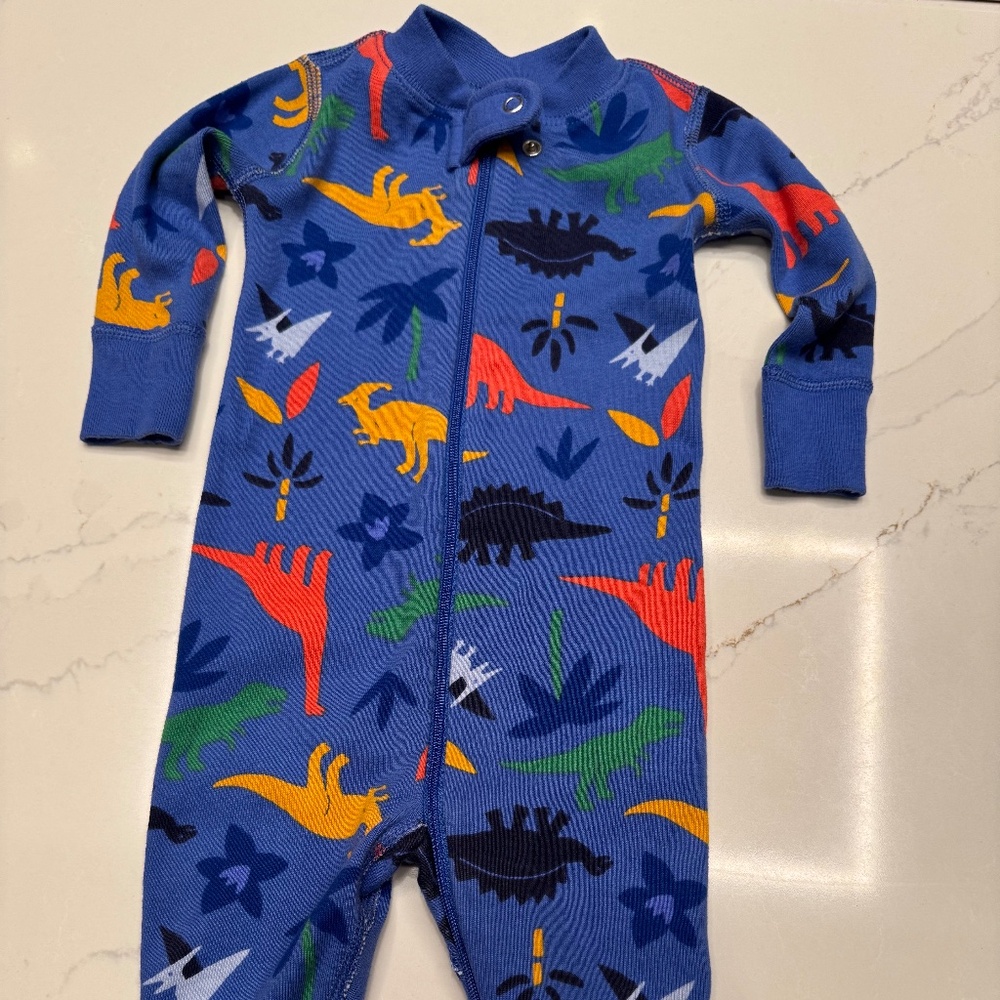 Hanna Anderson Pajama Sleeper Onesie for 3 to 6 Months (Unisex; Boy or Girl)